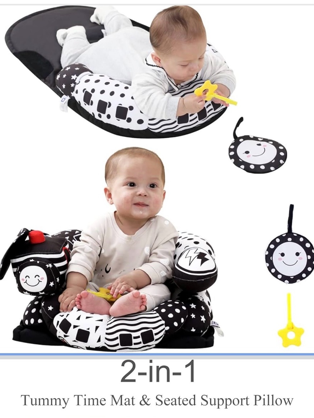 Lovvie & Joy Infant Support Pillow Tummy Time To Sitting New In Box